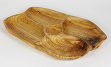 Hand-Crafted Root Wood Live Edge Hand-Crafted Root Wood Live Edge Divided Platter with dip cup (17-19" x 2")