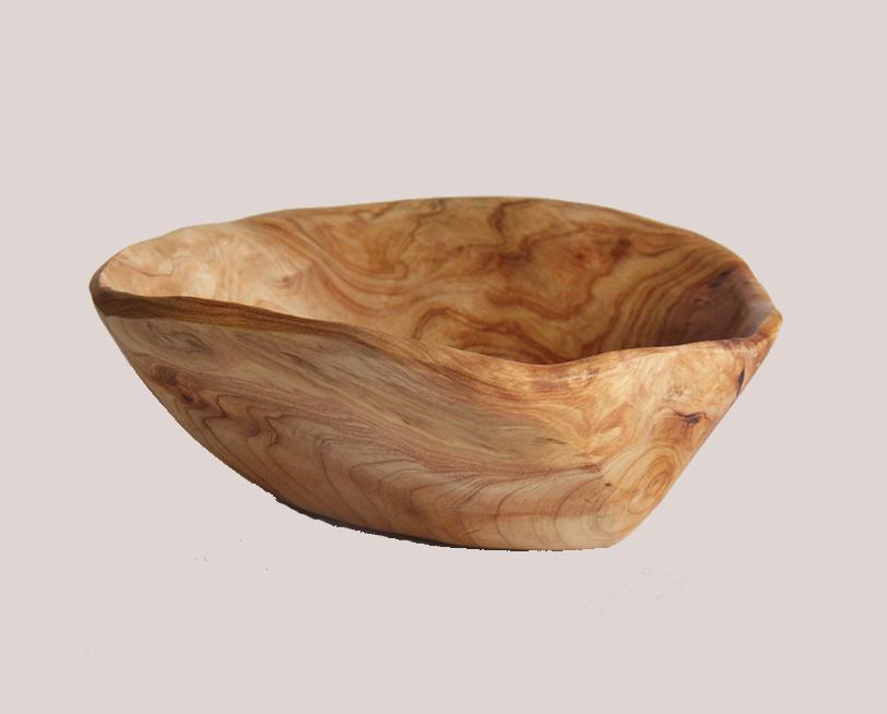Hand-Crafted Root Wood Live Edge Bowl - Smallest (6-7