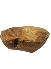 Hand-Crafted Root Wood Live Edge Bowl - Medium Small (10-11" / 3-4")
