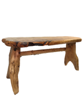 Hand-Crafted Root Wood Live Edge Bench - Long (L 40" / H 18")