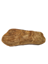 Hand-Crafted Root Wood Live Edge Divided Platter - 3 divisions (15-16" / 2")