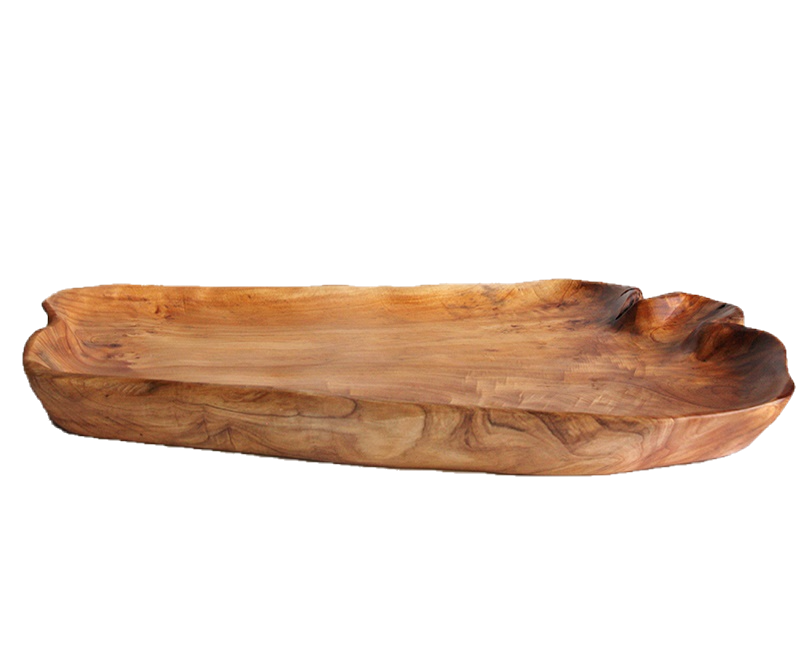 Hand-Crafted Root Wood Live Edge Platter - Large (20-21