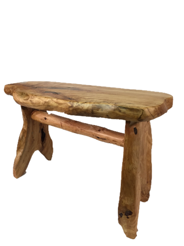 Hand-Crafted Root Wood Live Edge Bench - Small (L 20